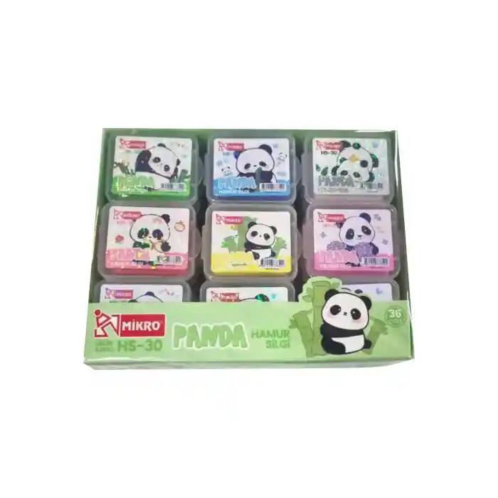 Panda Desenli Tekli Hamur Silgi - 1 ADET FİYATIDIR