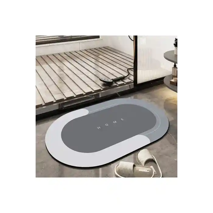 Şık Tasarım Sihirli Su Emici Banyo Lavabo Tuvalet Paspası Kaymaz Tabanlı
