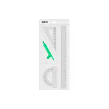 00812 PERGELLİ EKONOMİK ÇİZİM SETİ 30 CM CETVELLİ