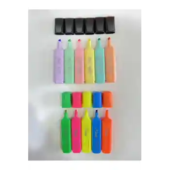 11li Fosforlu Set Pastel Renkler Fosforlu +canlı Renk Set11