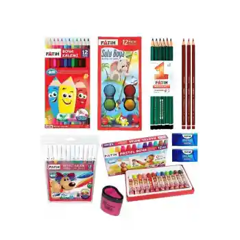 Okul Kırtasiye Seti Orjinal Ürünler Avantaj Dev Paket