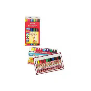Boya Seti 2li Set Kuru Boya Ve Pastel Boya