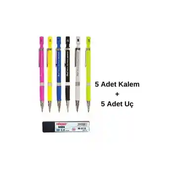 2.0 Kalın Uçlu Kalem Seti ( 5 Adet )