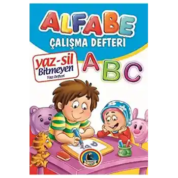 Alfabe Çalışma Defteri Yaz-sil Bitmeyen Yazı Defteri