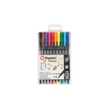 Fineliner Kalem Klipsli 10lu FixPoint P-5464