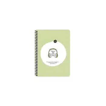 Çizgili Spiralli Stickerli Defter Dinlenmek İstiyorum 16,5x22,5