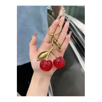Kırmızı Kiraz Anahtarlık, Kiraz Charm, Cherry Charm, Cherry Keychain