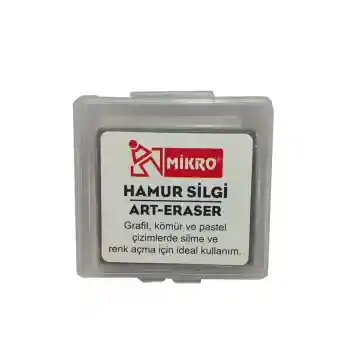 HAMUR SİLGİ-ART ERASER 1 ADET GRİ  (PLASTİK KUTULU)
