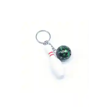 Bowling Topu Ve Pin (labut) Detaylı Sportif Bowling Charm Anahtarlık