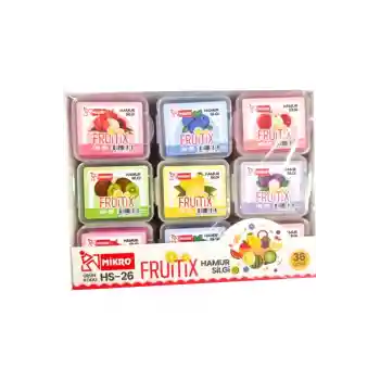 Fruitix Meyve Desenli Tekli Hamur Silgi 1 ADET FİYATIDIR