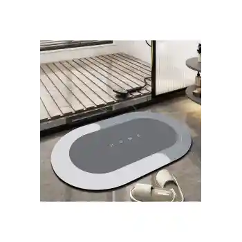 Şık Tasarım Sihirli Su Emici Banyo Lavabo Tuvalet Paspası Kaymaz Tabanlı