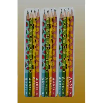 Meyve Desenli Kurşun Kalem Seti Adel Meyveler 12li Set