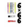 2.0 mm Versatil Kalem 6lı Kalem ve Siyah Kırmızı Uç Set