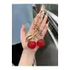 Kırmızı Kiraz Anahtarlık, Kiraz Charm, Cherry Charm, Cherry Keychain