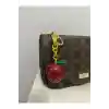 Çanta charm ve anatarlık kırmızı elma
