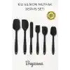6 lı Isıya Dayanıklı Yanmaz Yapışmaz Silikon Spatula Seti | 6lı Silikon Spatula Seti Bpa Free