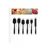 6 lı Isıya Dayanıklı Yanmaz Yapışmaz Silikon Spatula Seti | 6lı Silikon Spatula Seti Bpa Free