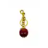 Elma Anahtarlık Kırmızı Çanta Süsü Charm Apple Red Gold