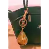 Armut Anahtarlık Sarı Çanta Süsü Charm Pear Yellow Gold