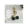 Kiraz Anahtarlık Yeşil Çanta Süsü Charm Cherry Green Gold
