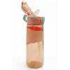 Tritan Su Matarası Pipetli Taşıma Kulplu Su Matarası 650 ml Yeni Sezon Günlük Spor Detox Suluk Pembe