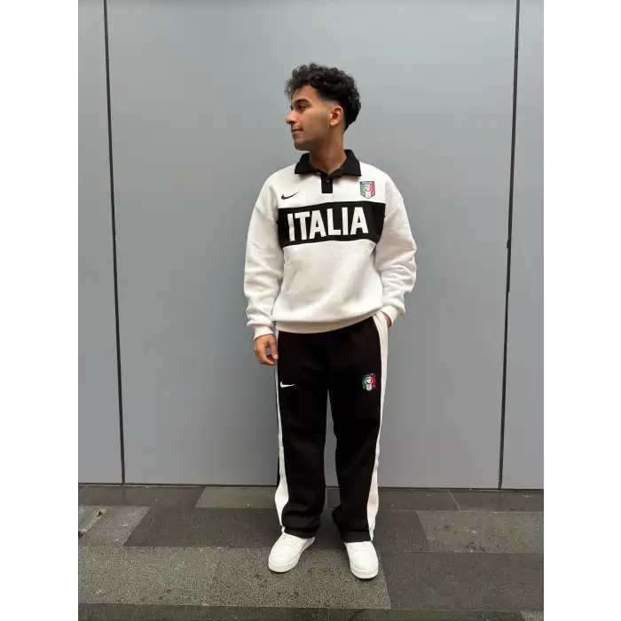 SİYAH BEYAZ EŞOFMAN TAKIMI