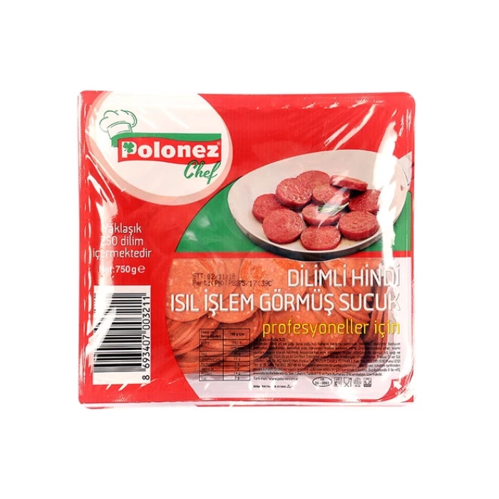 Hindi Dilim Sucuk 750 Gr