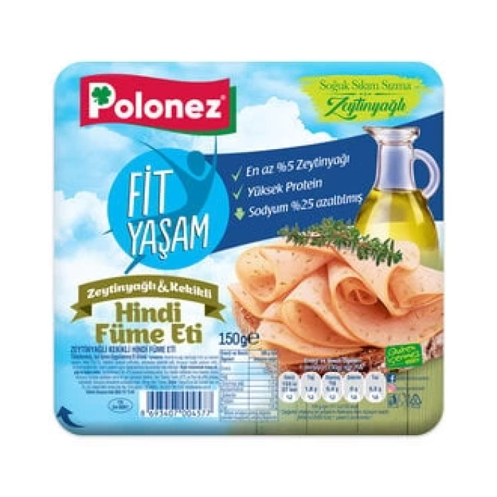 Zeytinyağlı Kekikli Hindi Füme Eti 150 Gr