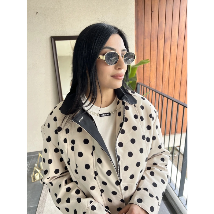 Puantiyeli Trençkot