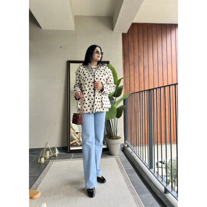 Puantiyeli Trençkot