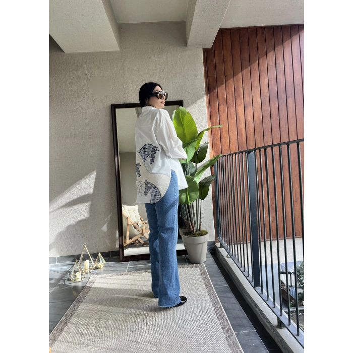 Tüvit Detaylı Gömlek