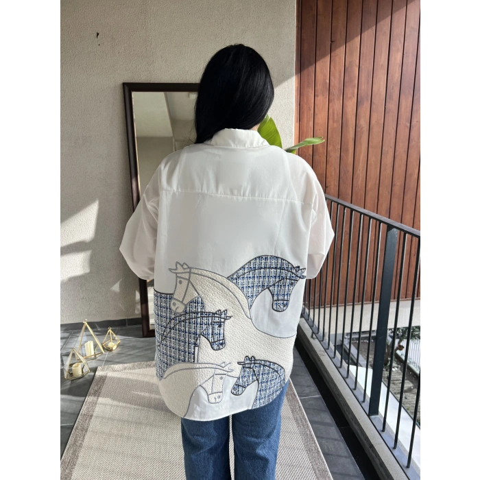 Tüvit Detaylı Gömlek