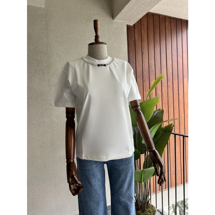 Orijinal Marka Beyaz Tişört