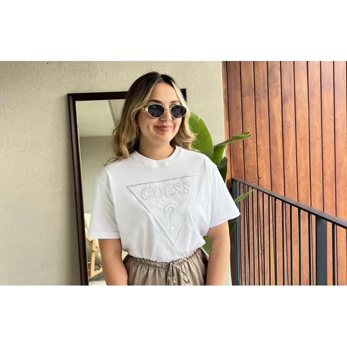 Orijinal Marka Beyaz Tişört