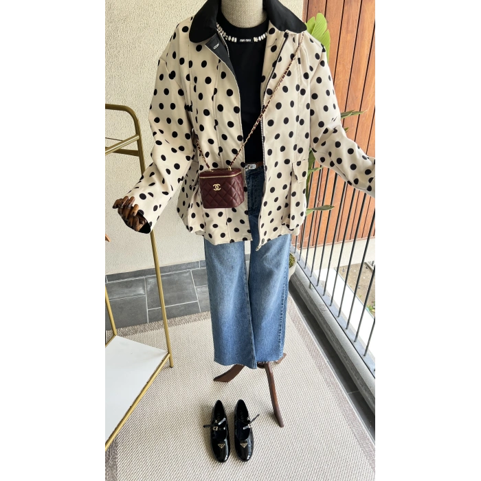 Puantiyeli Trençkot