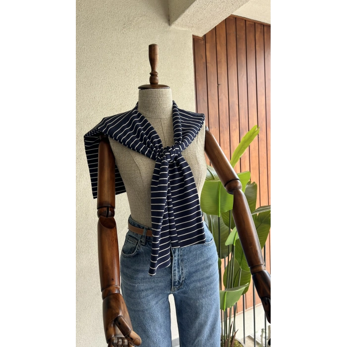 Beyaz çizgili  Sırt Şalı