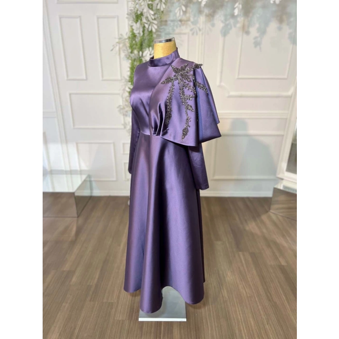 ALİN ABİYE SİSLİ MOR