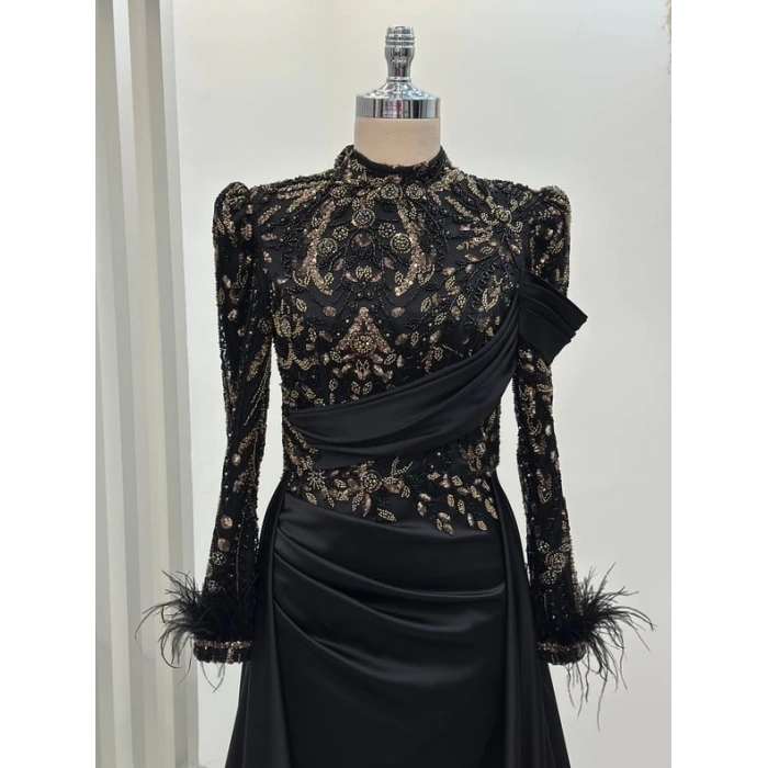 Anabell Abiye Gold Siyah