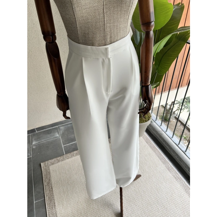 Beyaz Palazzo pantolon