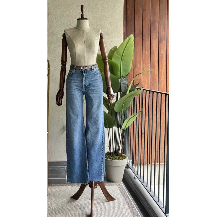 Blue Wide Leg Jean