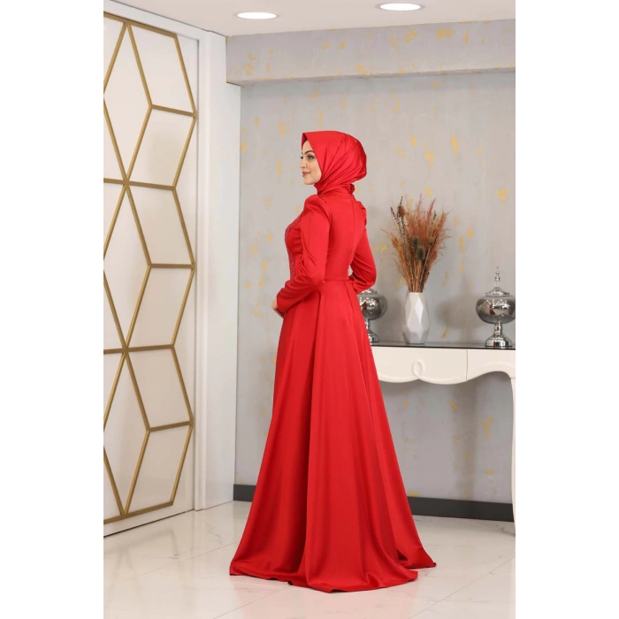 Damla Abiye Kırmızı