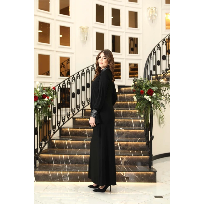 EFSANE ELBİSE SİYAH