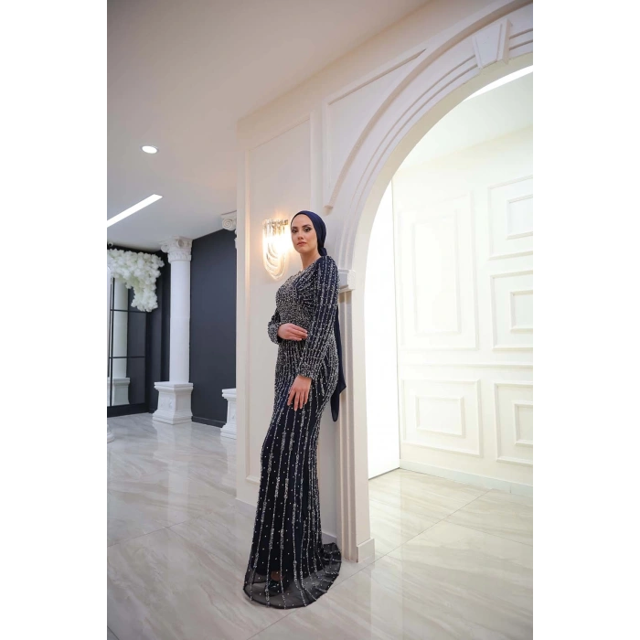 ELEGANT ABİYE LACİVERT