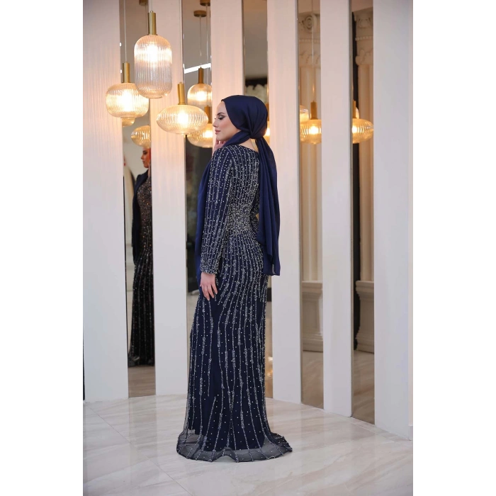 ELEGANT ABİYE LACİVERT