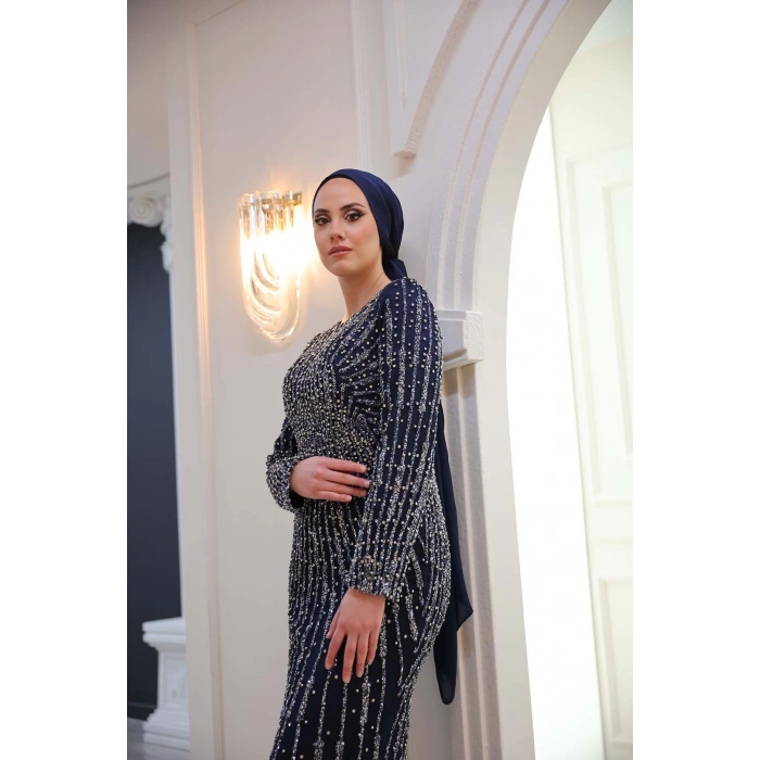 ELEGANT ABİYE LACİVERT