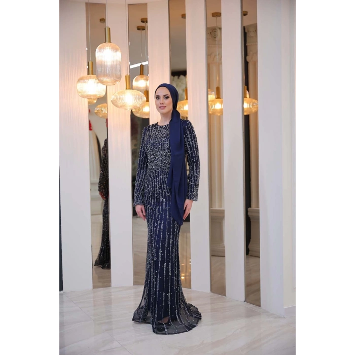 ELEGANT ABİYE LACİVERT