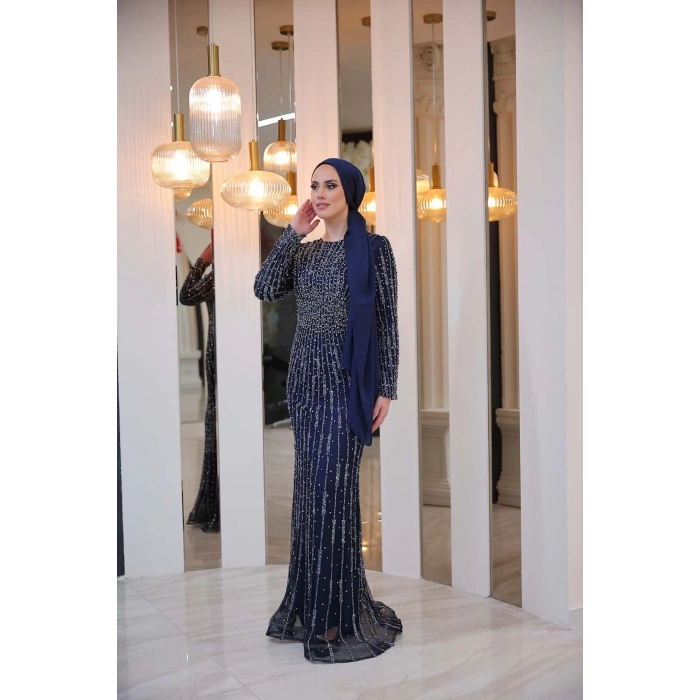 ELEGANT ABİYE LACİVERT