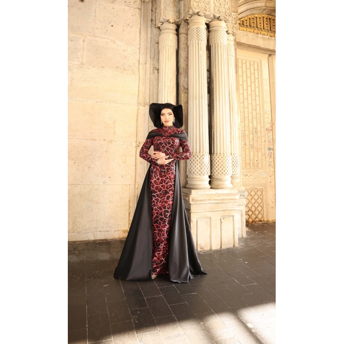 FREZYA ABİYE KIRMIZI