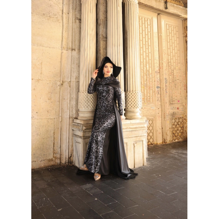 FREZYA ABİYE SİYAH