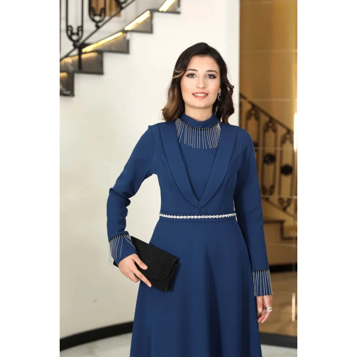 GAMZE ABİYE LACİVERT